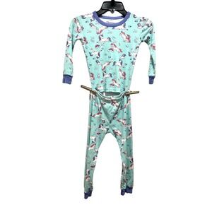 BEBE BEAR Pink Long Sleeved Unicorn Cotton Pajamas Girls Size 6